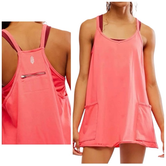 Free People Pants - Free People FP Movement Hot Shot Mini Dress in Electric Sunset NWOT Size Medium